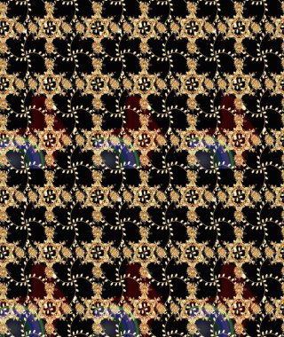 Düğün davetiyeleri için çiçek deseni, tebrik kartları, hatıra defteri, baskı, hediye paketi, imalat. Düzenlenebilir. Suluboya stilinde siyah çiçekli zarif çizim deseni, tasarım elementleri.