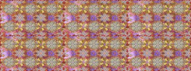 Çiçek deseni. Tarafsız ve kahverengi renklerde çiçeksiz. Şatafatlı bahar bahçesi dokusu. Raster illüstrasyonu. Tarafsız ve kahverengi renkte çiçekler.