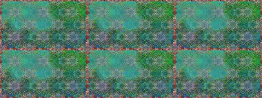 Yeşil renklere karalamalar çizen kusursuz çiçek deseni. Raster illüstrasyonu.