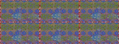 Raster illüstrasyonu. Küçük çiçekteki sevimli çiçek deseni. Gri renkte yaz çiçekleri. Raster deseni.