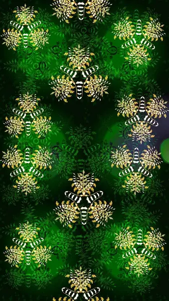 Yeşil ve mavi renklerde. Renkli süs kenarı. Hint süsü. Çizim kalıbı. Çiçek duvar kağıdı. Raster illüstrasyonu.