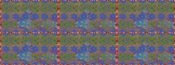 Raster illüstrasyonu. Küçük çiçekteki sevimli çiçek deseni. Gri renkte yaz çiçekleri. Raster deseni.