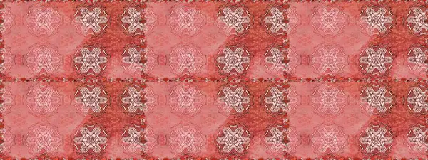 Düz Çiçek Elementleri Tasarımı. Pembe renkte zarif çiçekli suluboya. Raster illüstrasyonu. Renkli Bahar Teması Kusursuz Arkaplan.