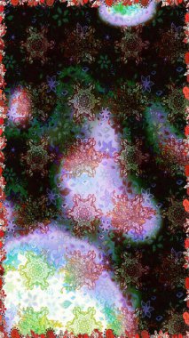 Raster çiçekleri klasik tarzda çizilmiş. Yumuşak, bahar çiçekleri siyah renklerde. Çiçekli, pürüzsüz bir desen. Raster illüstrasyonu.