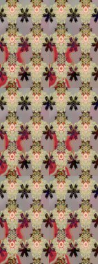 Bej renklerde bahar çiçekleri. Raster illüstrasyonu. Çiçekli yumuşak bir eskiz şekli. Raster çiçekleri klasik tarzda resmedilir..