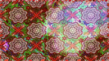 Ethnic Mandala ornament. Can be used for textile, greeting card, coloring book, phone case print. Indian floral paisley medallion pattern. Raster Henna tattoo style.