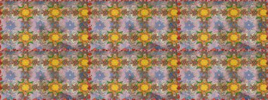 Raster sorunsuz sevimli çiçek deseni. Bahar Yaz saati. Tatil ruh. Nazik romantik Yazdır.