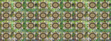 Dekoratif simetri arabesk. Doğum günü kartı, davetiye ya da afiş için iyidir. Gri renklerde altın. Kusursuz ortaçağ çiçek deseni. Raster illüstrasyonu.