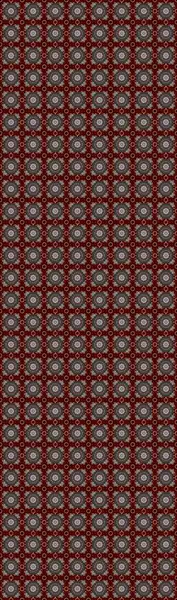 Kusursuz ortaçağ çiçek deseni. Dekoratif simetri arabesk. Doğum günü kartı, davetiye ya da afiş için iyidir. Kahverengi, gri ve kırmızı renklerde altın. Raster illüstrasyonu.