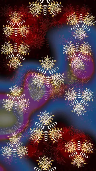 Siyah ve kahverengi renkte çiçekler. Düz Çiçek Elementleri Tasarımı. Renkli Bahar Teması eskiz kalıbı. Raster illüstrasyonunda çiçek deseni çizimi.