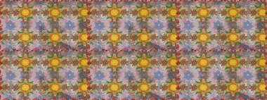 Raster sorunsuz sevimli çiçek deseni. Bahar Yaz saati. Tatil ruh. Nazik romantik Yazdır.