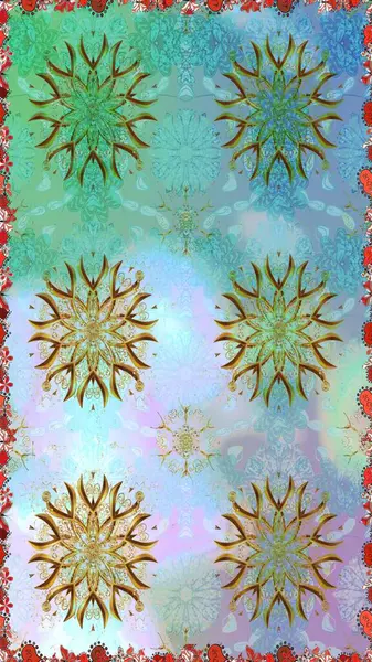 Tarafsız ve mavi renkte çiçekler. Tropik, dikişsiz çiçek deseni. Raster illüstrasyonu.