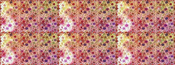 Bej renkli etnik çiçeklerle kusursuz bir desen. Asya Tekstil 'inde Raster Çiçek İllüstrasyonu.