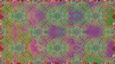 Moda baskısı. Suluboya desensiz çiçek buketi. Çiçeğin suluboya çizimlerinin mükemmel deseni. Ton halinde. Dekorasyon ve tasarım için güzel desen.