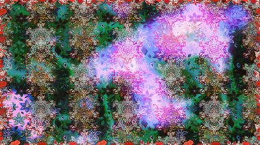 Raster illüstrasyonunda kusursuz çiçek deseni. Tarafsız ve gri renkte çiçekler.