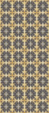 Classic vintage background. Traditional orient ornament. Seamless classic raster neutral, gray and beige and golden pattern.
