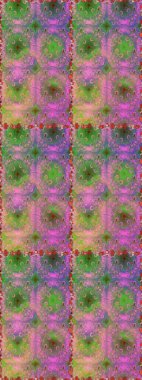 Raster düz çiçekleri pürüzsüz desen. Hediye ambalaj kağıdı, tebrik kartları, posterler ve pankart tasarımı. Yeşil renkte çiçekler.