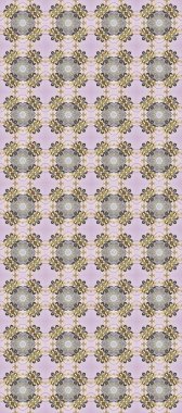 Kusursuz kıvırcık saçlar. Doğulu stil altın deseni altın elementlerle birlikte nötr, gri ve bej renklerde arabesliyor. Raster altın desen.