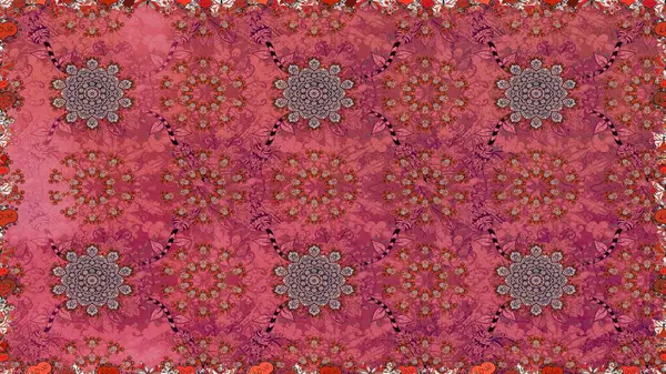 Raster düz çiçekleri pürüzsüz desen. Pembe ve kırmızı renkte çiçekler. Tasarım hediye paketi, tebrik kartları, posterler ve afiş tasarımı.