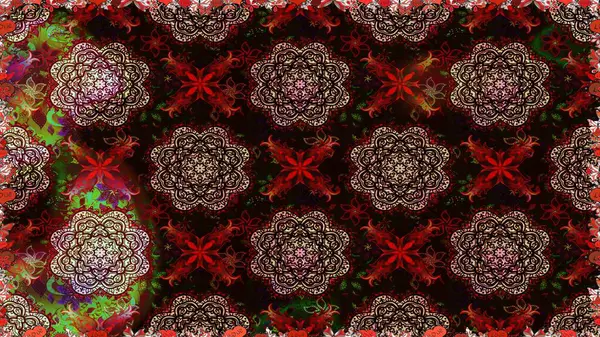 Hediye ambalaj kağıdı, tebrik kartları, posterler ve pankart tasarımı. Raster düz çiçekleri pürüzsüz desen. Siyah ve kahverengi renkte çiçekler.