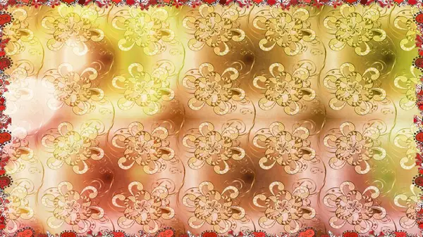 Çiçek deseni. Çiçeksiz arka plan. Şatafatlı bahar bahçesi dokusu. Raster illüstrasyonu.