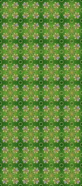 Yeşil, gri ve nötr renklerde altın tekrarlayan elementler içeren soyut bir arka plan. Kusursuz oryantal klasik altın desen.