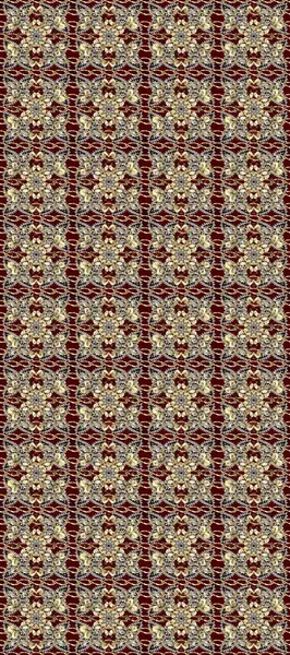 Kahverengi, bej ve gri renklerde altın elementlerle kusursuz desen. Klasik klasik klasik arka plan. Kusursuz klasik altın desen. Geleneksel oryantasyon süsü.