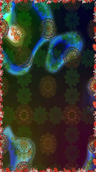 Çiçeklerle kusursuz desen. El çizimi. Kahverengi renkli çiçekler. Suluboya çizimi.