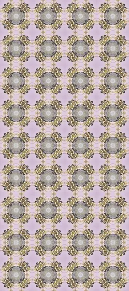 Kusursuz kıvırcık saçlar. Doğulu stil altın deseni altın elementlerle birlikte nötr, gri ve bej renklerde arabesliyor. Raster altın desen.