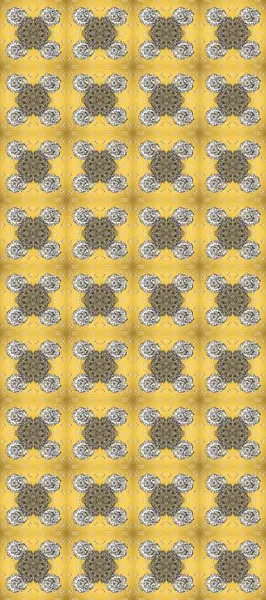 Doğu tarzı arabesk tarzında altın elementler. Kusursuz altın desenli bukleler. Sarı, gri ve bej renklerde pürüzsüz desen. Raster altın pürüzsüz desen.