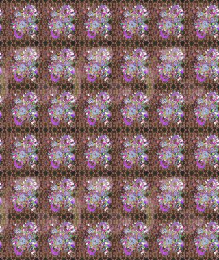 Sabıka fotoğraflarında, bebek kıyafetlerinde, duvar kâğıtlarında, paket kutularında falan kullanılabilir. Zarif, parlak ve eskiz kahverengi çiçek desenli tasarım. Raster..