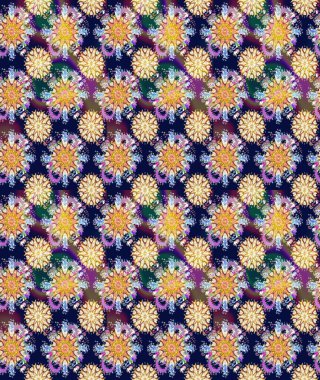 Raster Henna tarzı. Etnik Mandala havlusu. Kusursuz süs izi. Sınır Kızılderili çiçekli paisley patten. Tebrik kartı arkaplanı, boyama kitabı, arkaplan, tekstil için kullanılabilir.