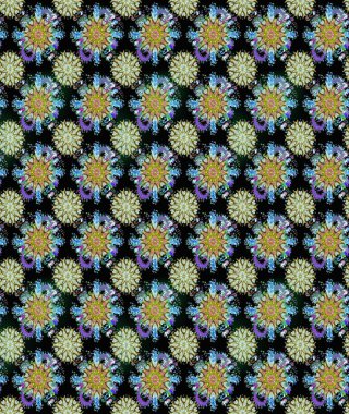 Botanik kusursuz desen. Raster deseni. Suluboya etkisi. Organik elementler.