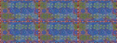 Raster Henna tarzı. Tebrik kartı geçmişi, boyama kitabı, arkaplan ve tekstil için kullanılabilir. Kusursuz süs izi. Etnik Mandala havlusu. Sınır Hindistan çiçek desenli paisley patentli.