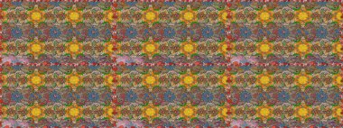 Raster illüstrasyonunda kusursuz çiçek deseni. Raster illüstrasyonu. Güzel kumaş deseni. Kahverengi ve nötr renklerde.