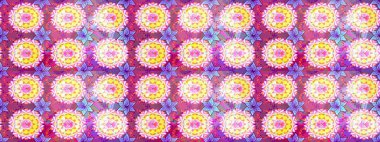 Şirin çiçek elementleri. Raster illüstrasyonu. Renkli Bahar Teması eskiz kalıbı. Düz Çiçek Elementleri Tasarımı. Çizim deseni Modaya uygun kumaş deseni.