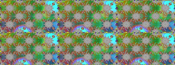 Raster suluboya çiçek deseni, narin çiçekler, yeşil ve gri çiçekler, tebrik kartı şablonu. Raster Güzel kumaş deseni.