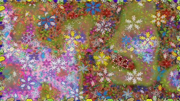 Klasik taslak çizimi. Çiçeksel kahverengi ve nötr dikişsiz desen. Raster çiçek izi..