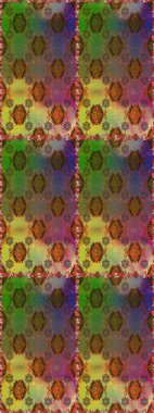 Raster illüstrasyonu. Raster illüstrasyonu. Asya tekstil tarzında. Kahverengi renkli çiçekler. Kusursuz çiçek deseni.