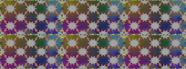 Gri renkli çiçekler. Düz Çiçek Elementleri Tasarımı. Raster illüstrasyonunda kusursuz çiçek deseni. Renkli Bahar Teması Kusursuz Arkaplan.