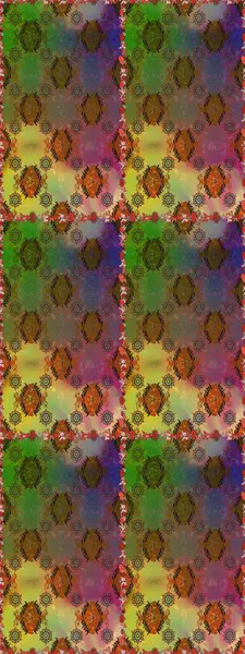 Raster illüstrasyonu. Raster illüstrasyonu. Asya tekstil tarzında. Kahverengi renkli çiçekler. Kusursuz çiçek deseni.