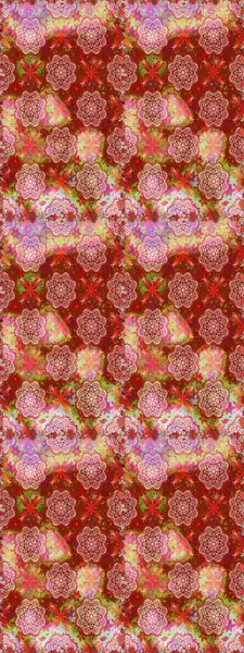 Kırmızı renkte çiçekler. Tişörtsüz arka plan deseni. Tropik çiçekler.