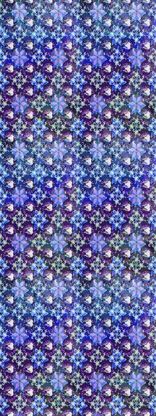 Halk tarzı. Modern çiçek arkaplanı. Parlak renkli çiçekleri ve mavi ve menekşe renklerinde yaprakları olan şaşırtıcı, pürüzsüz çiçek deseni. Moda baskıları için zarif bir şablon.