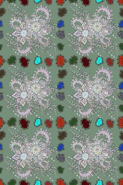 Moda kumaş deseni. Şirin çiçekler. Çizgisiz desen.