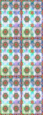 Tarafsız renklerde şirin tekstil tarzında. Çiçek arkaplan. Çiçek duvar kâğıdı. Renkli, pürüzsüz desen. Raster illüstrasyonu.