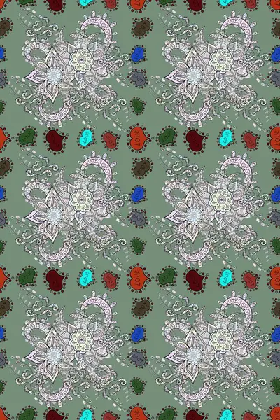 Moda kumaş deseni. Şirin çiçekler. Çizgisiz desen.