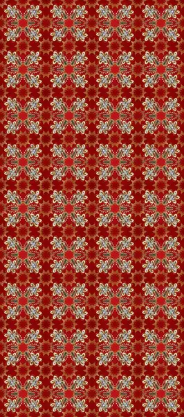 Kahverengi, kırmızı ve bej renklerde altın elementlerle kusursuz desen. Klasik klasik klasik arka plan. Geleneksel oryantasyon süsü. Klasik raster altın pürüzsüz desen.