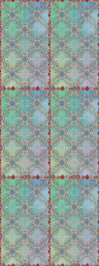 Raster hisseleri. Suluboya, elle çizilmiş. Çiçekler maviye. Kusursuz arkaplan deseni.