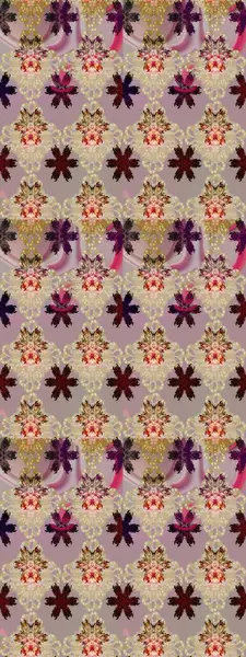 Kumaş, tekstil, duvar kağıdı baskısı için. Eskiz geçmişi. Eski usul. Raster illüstrasyonu. Tomurcukları papatya çiçekleri olan sevimli bir çiçek deseni. Miles Fleur, dandik süs.