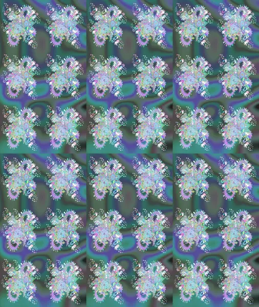 Raster resim. Güzel kumaş deseni. Doodle çiçekler ve dalları, otlar ve çiçekler. Elle çizilmiş.